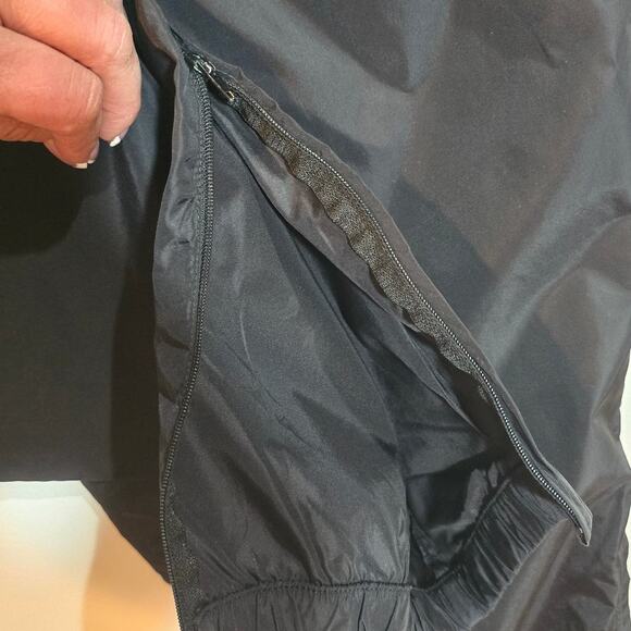 Vintage Nike Nylon Track Pants Joggers Black Mens Size Large Three Pockets - Picture 5 of 8